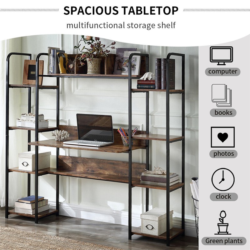 Desk With Hutch And Shelf