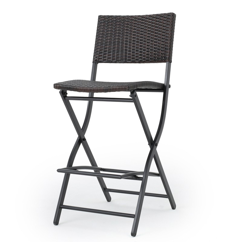 Deston Outdoor Wicker 28" Bar Stool