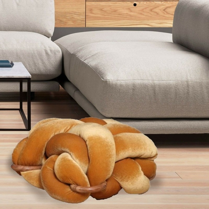 Detweiler 20'' Wide Velvet Pouf Ottoman