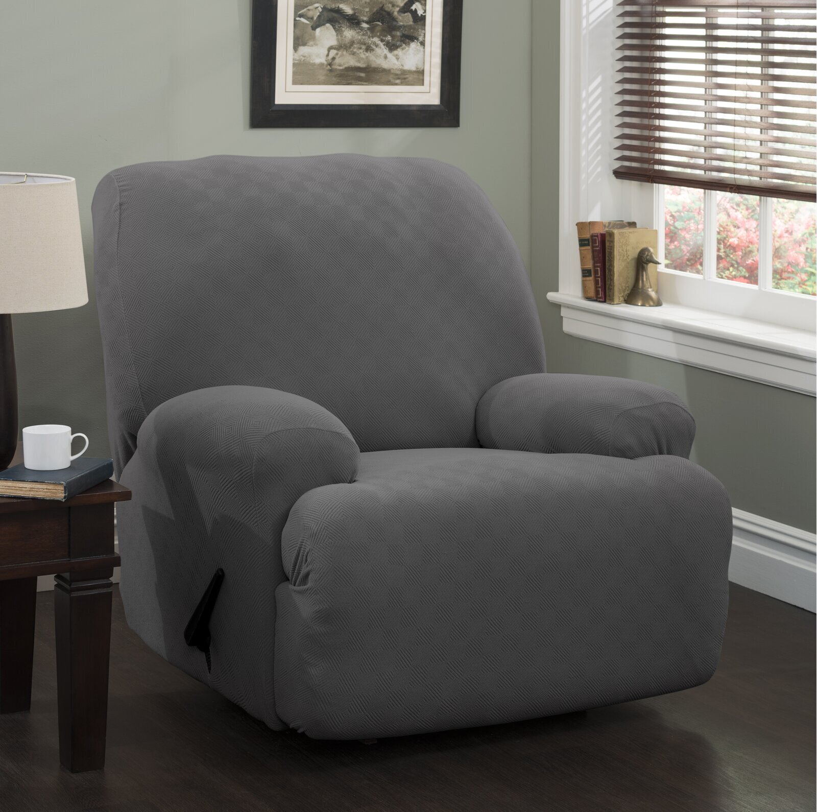 recliner cover grey