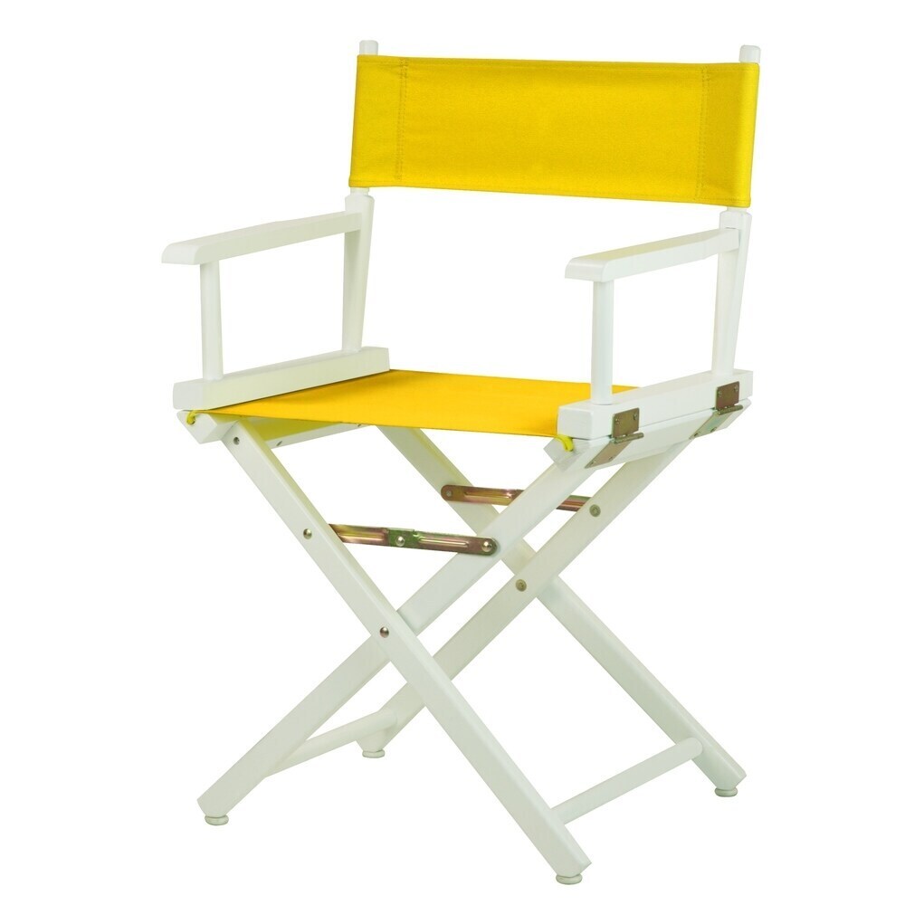 Director styled Canvas and Wood Beach Chair 
