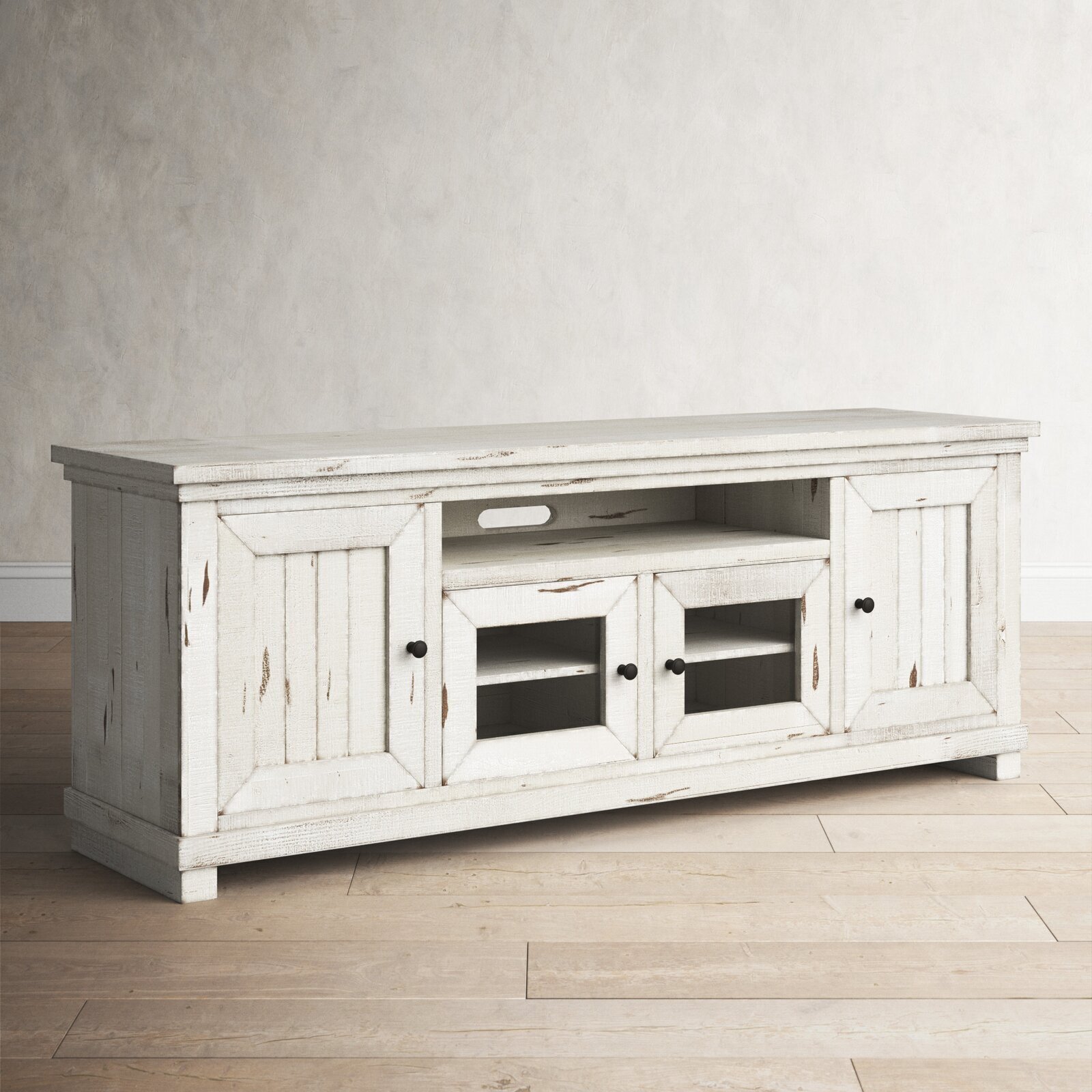 Distressed Farmhouse TV Stand
