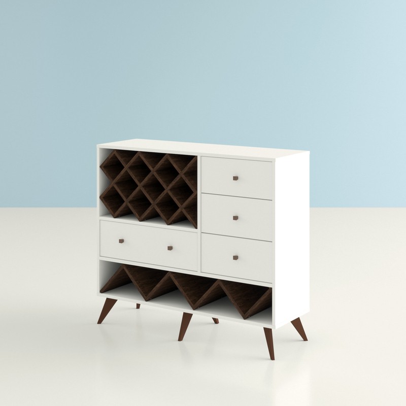 Dixon Bar with Wine Storage