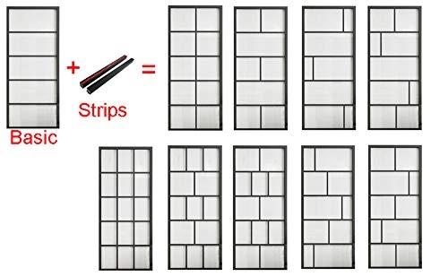 DIYHD 30x84" Black Aluminum Frame Glass Sliding Barn Door Slab Interior Clear Tempered Glass Partition Door Panel(Disassembled,No Sliding Hardware)
