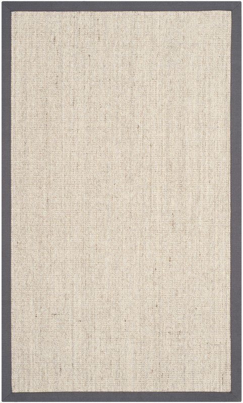 Dollard Jute/Sisal Area Rug in Marble/Grey