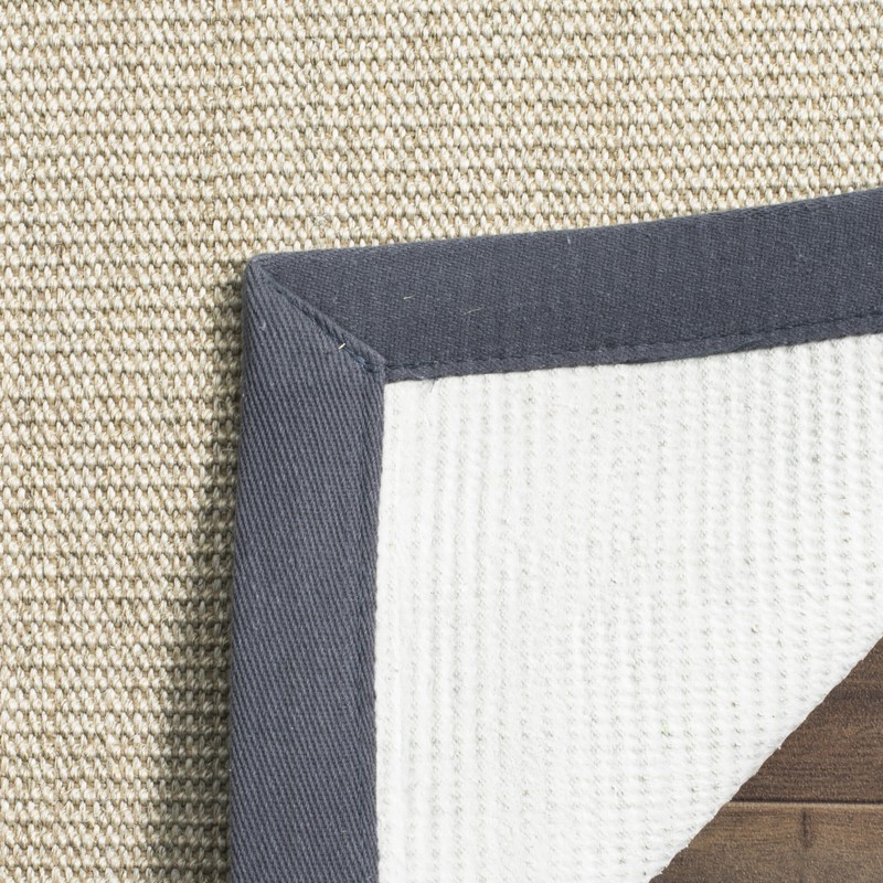 Dollard Jute/Sisal Area Rug in Marble/Grey