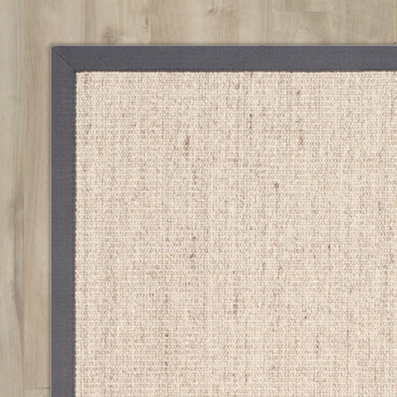 Dollard Jute/Sisal Area Rug in Marble/Grey