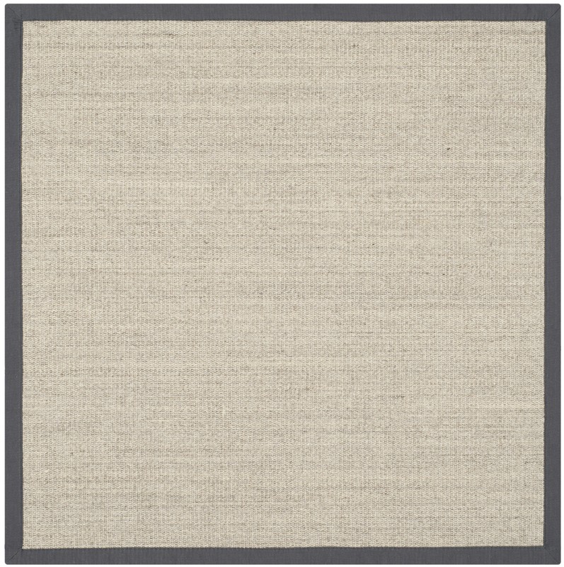 Dollard Jute/Sisal Area Rug in Marble/Grey