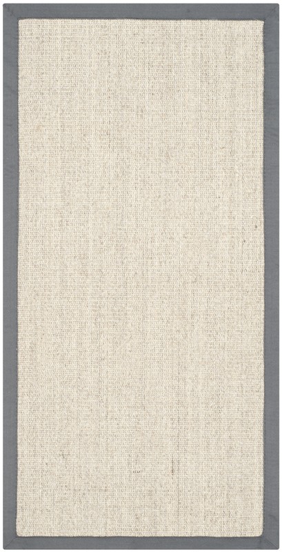 Dollard Jute/Sisal Area Rug in Marble/Grey