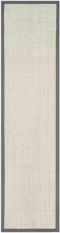 Dollard Jute/Sisal Area Rug in Marble/Grey