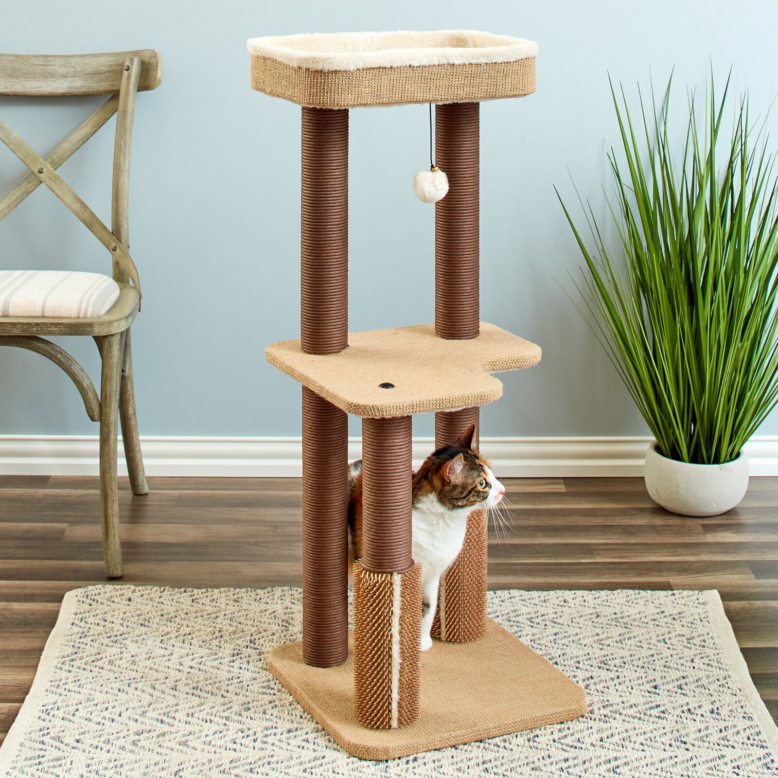 Outdoor cat tree hotsell unfinished cedar eco friendly