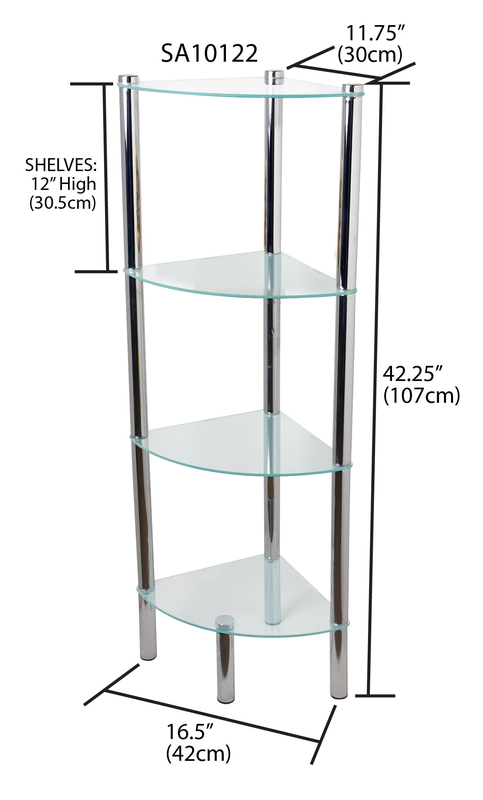 Dovie 43'' H x 16'' W Steel Corner Bookcase