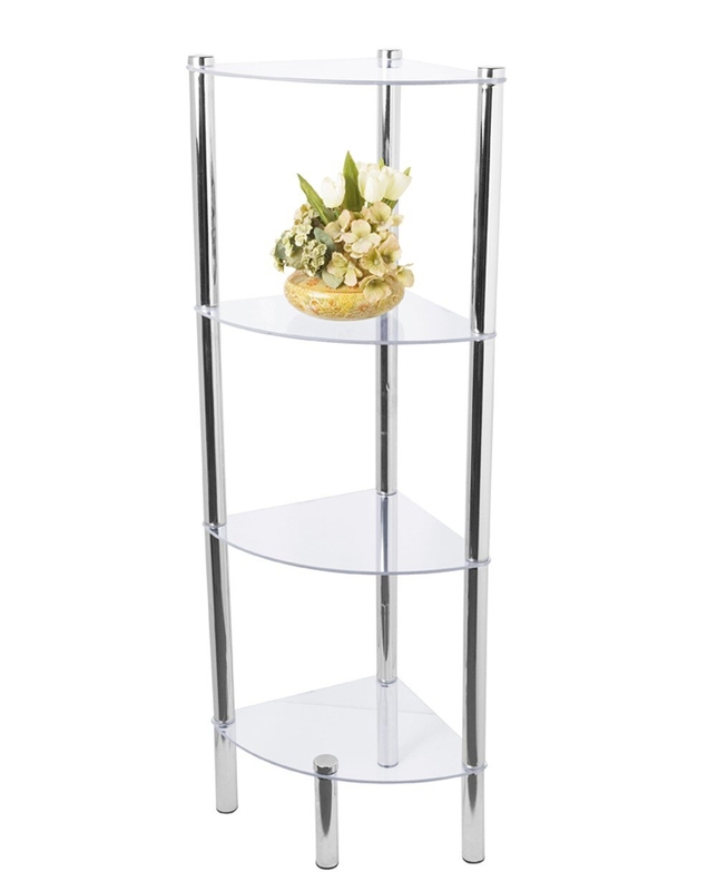 Dovie 43'' H x 16'' W Steel Corner Bookcase