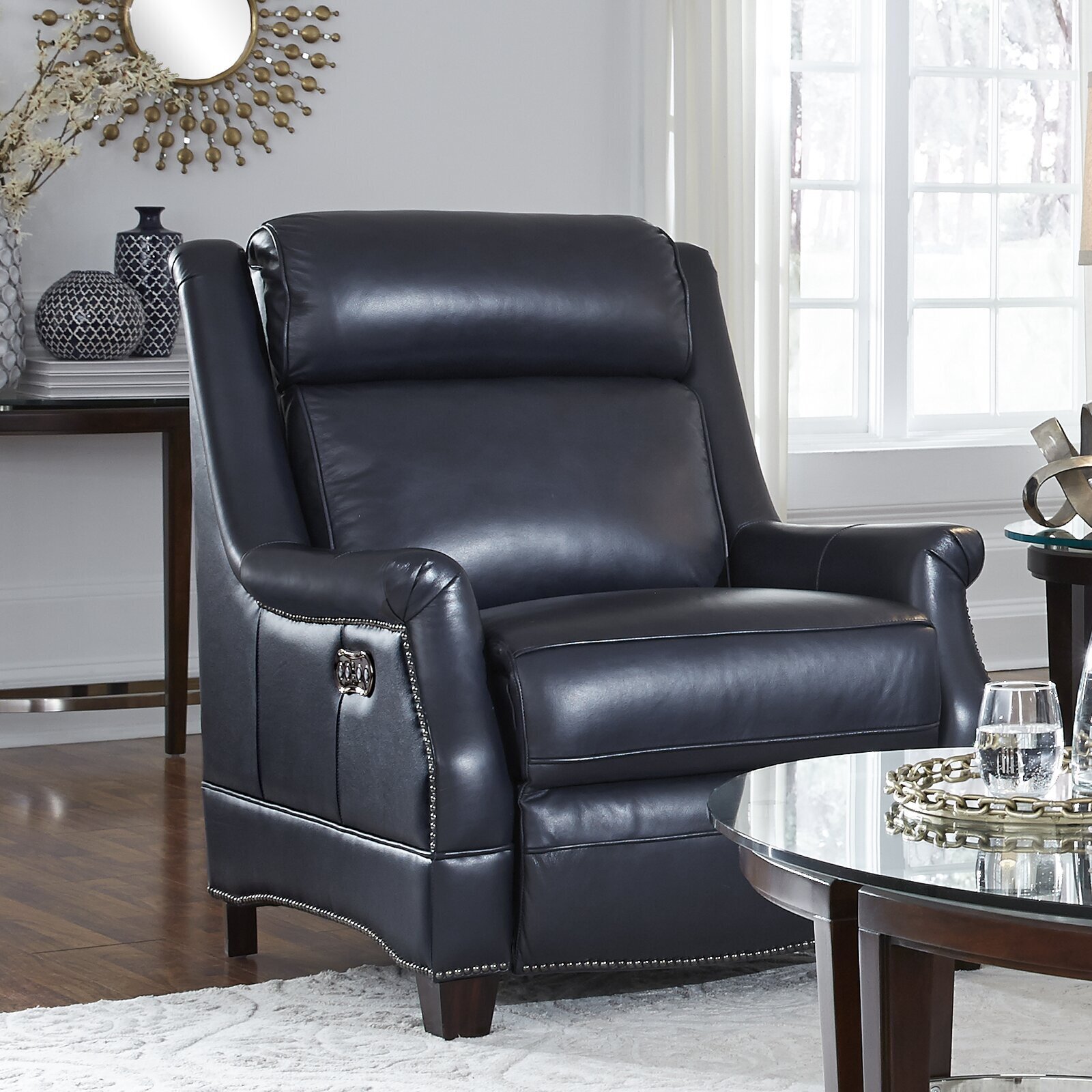 Dreamy Genuine Leather Recliner That Reclines With The Push of a Button 