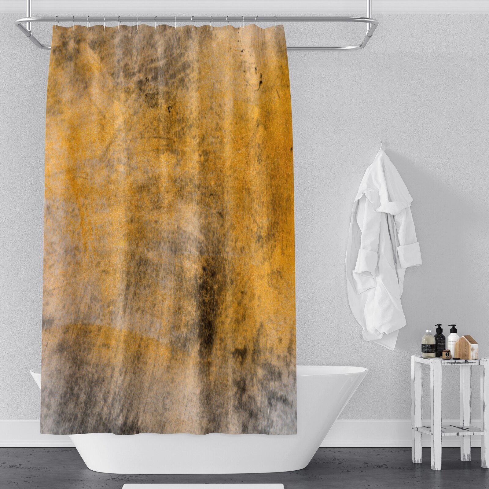 Dual toned Extra long Shower Curtain