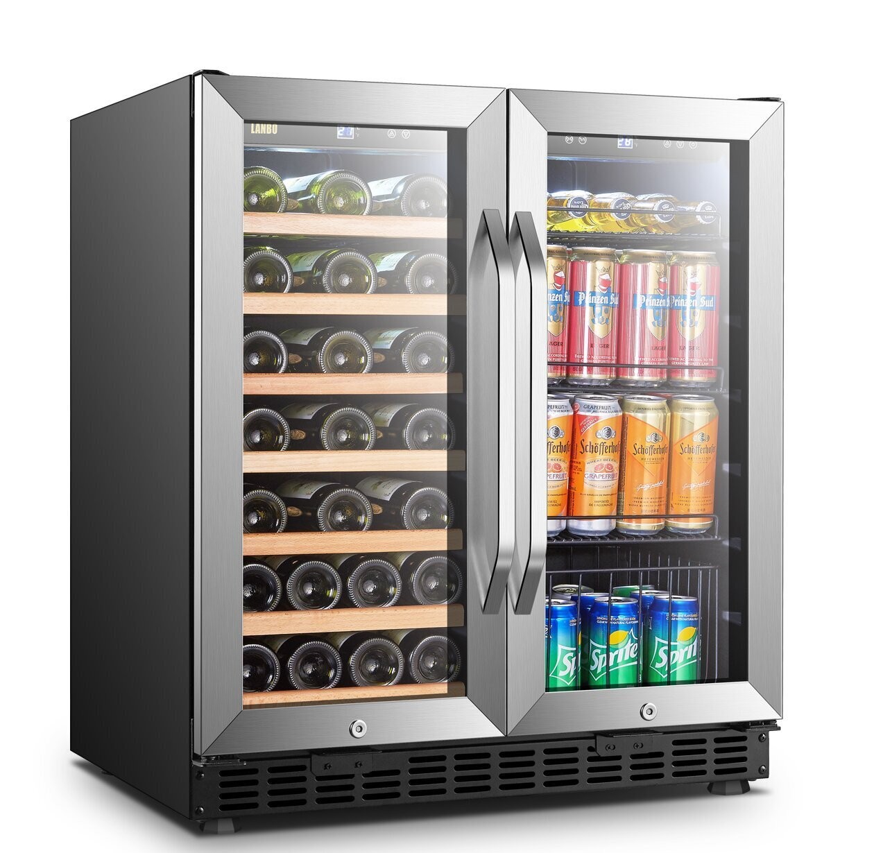 Dual Zone Freestanding Wine and Beverage Refrigerator