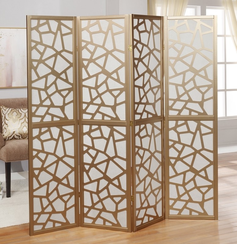 Duponta 70'' W x 70'' H 4 - Panel Folding Room Divider