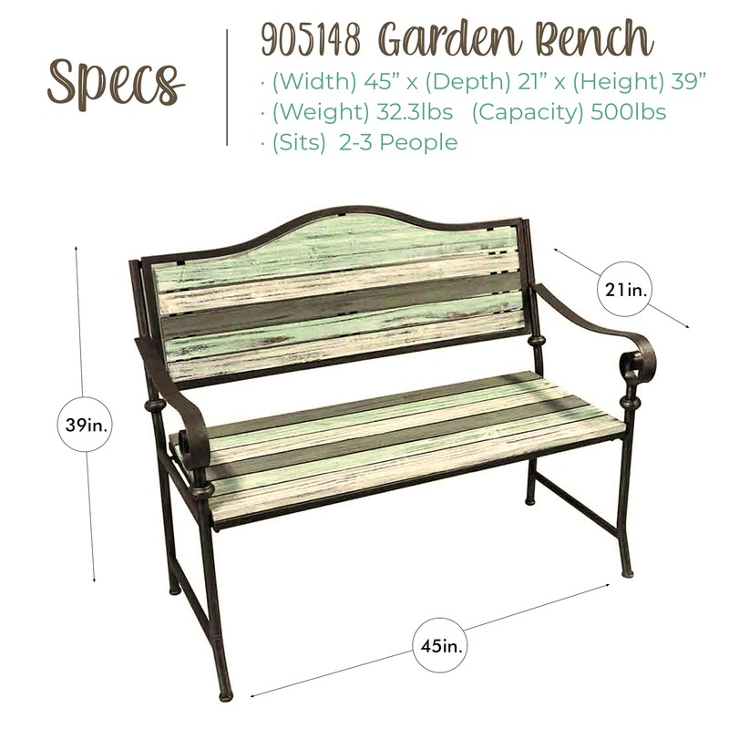 Dupree Steel Park Bench