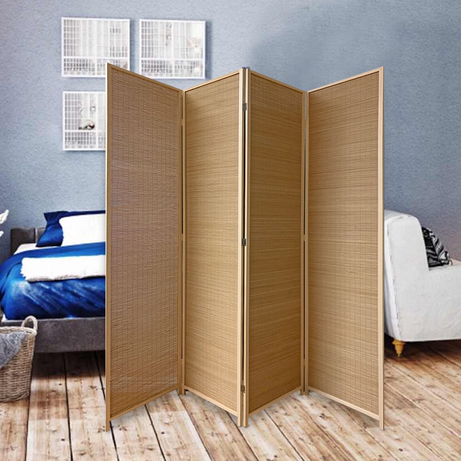 Easy Folding Bamboo Divider for Indoor