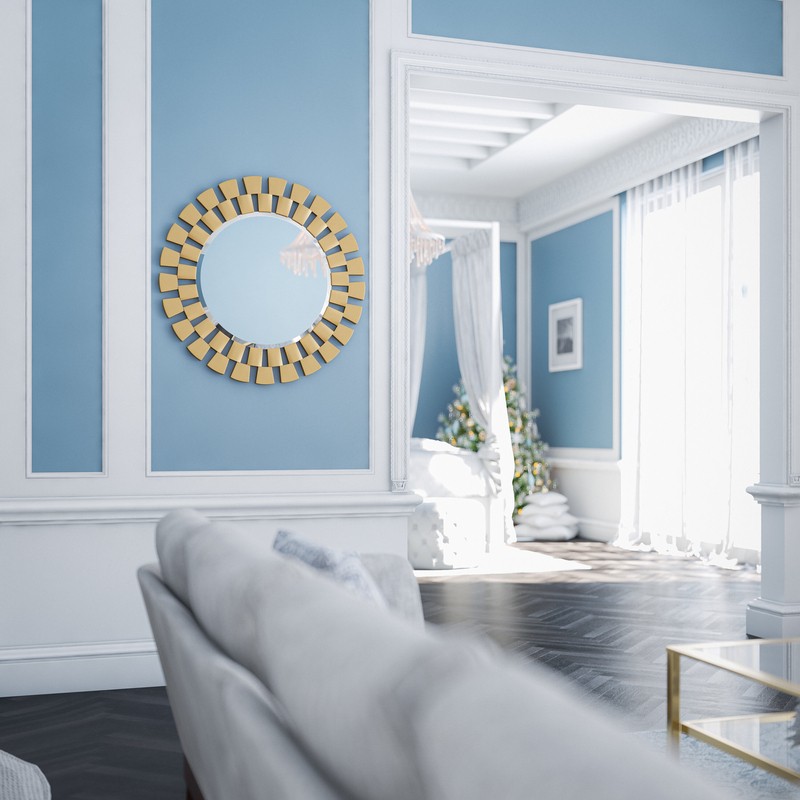 Eclectic Beveled Mirror