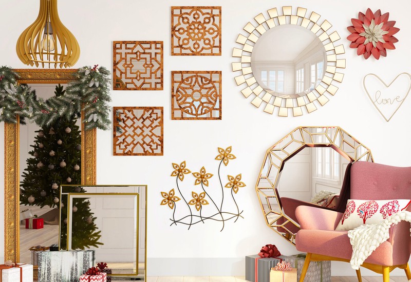 Eclectic Beveled Mirror