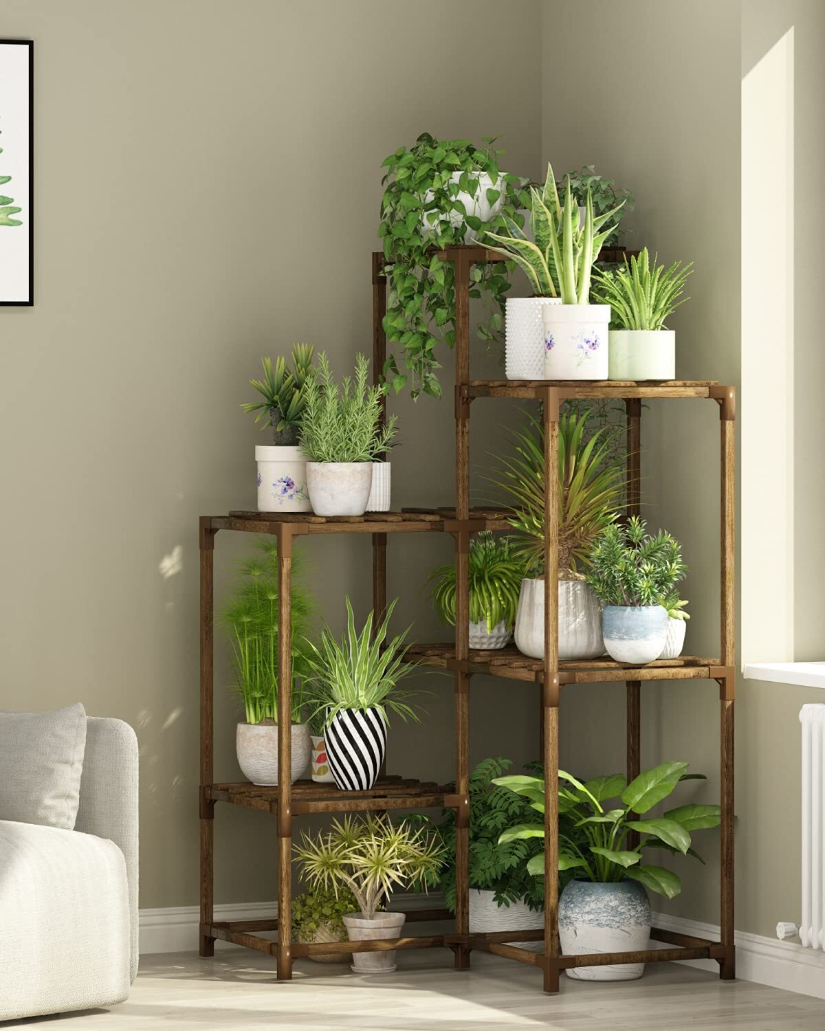 Eco Friendly Corner Plant Stand