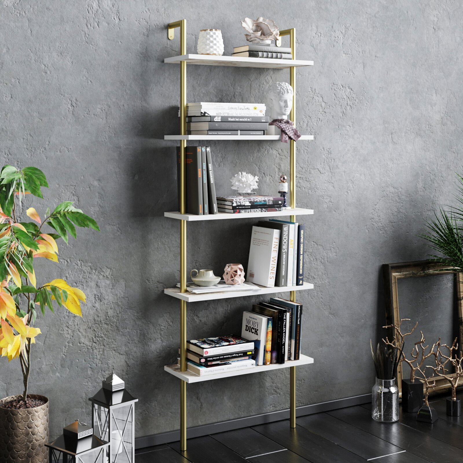 Eco Friendly Ladder Bookcase