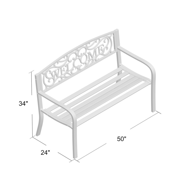 Efird Iron Garden Bench