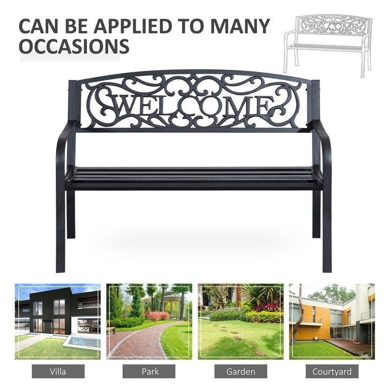 Efird Iron Garden Bench