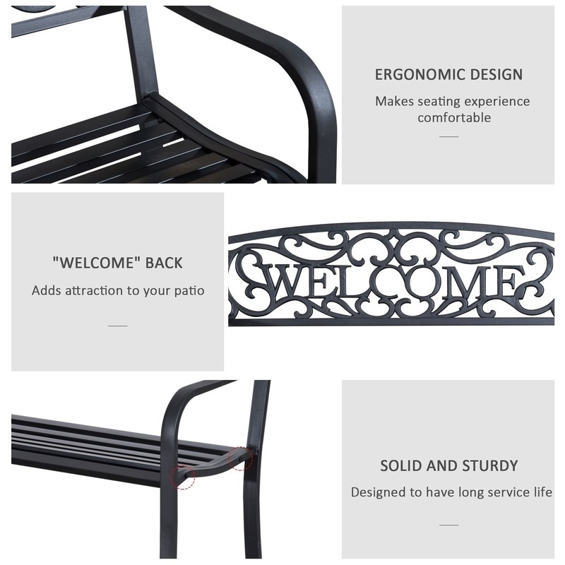 Efird Iron Garden Bench