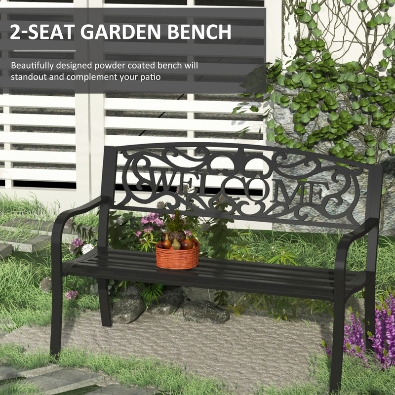 Efird Iron Garden Bench