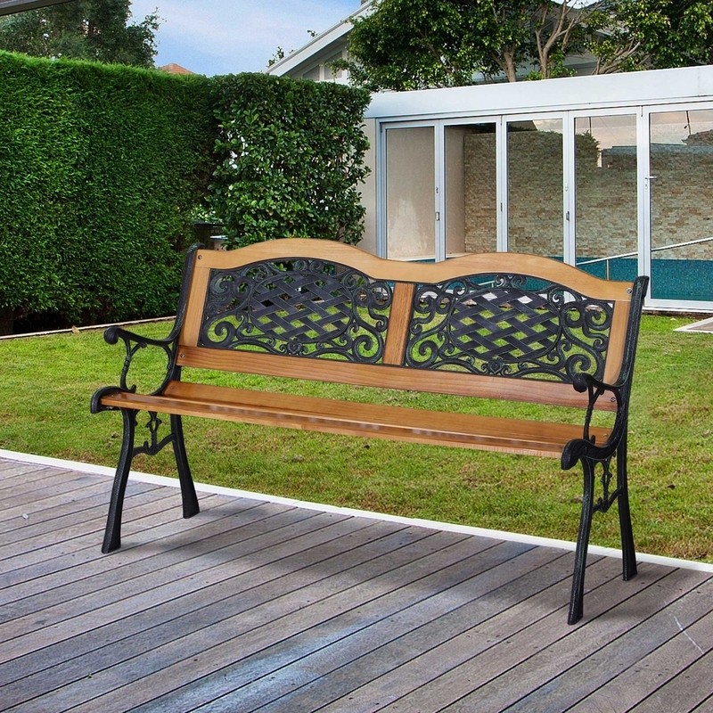 Eger Outdoor Patio Park Bench