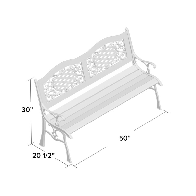 Eger Outdoor Patio Park Bench