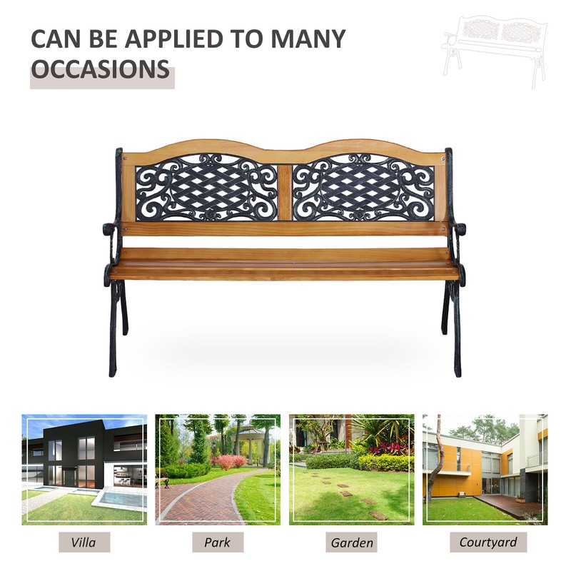 Eger Outdoor Patio Park Bench