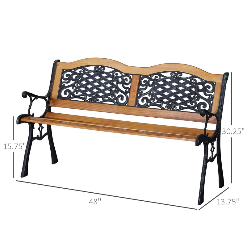 Eger Outdoor Patio Park Bench