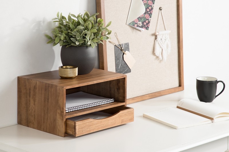 Eldersburg 2 Piece Poplar Solid Wood Floating Shelf with Drawer