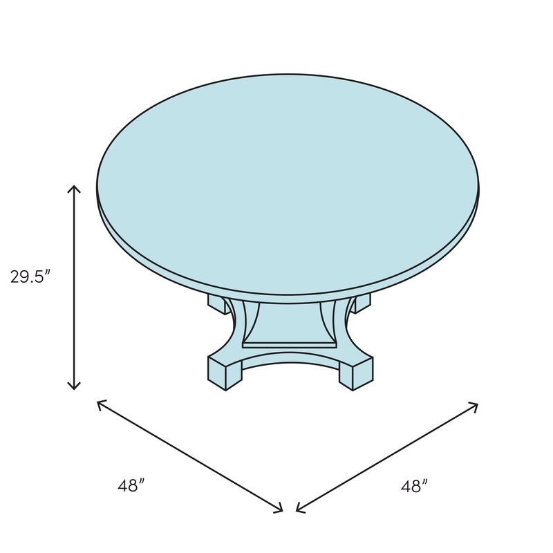 Elderton 48'' Pedestal Dining Table
