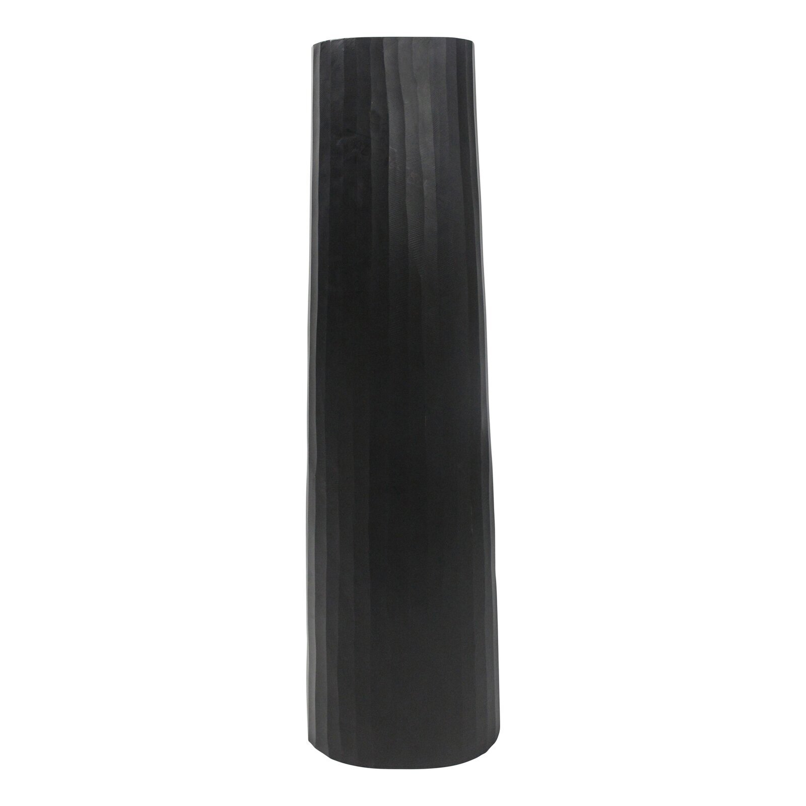 Elegant Tall Black Floor Vase 