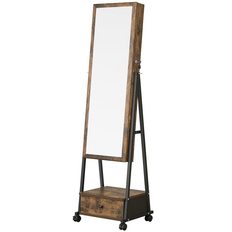 Enderlin 16.3'' Wide Jewelry Armoire with Mirror