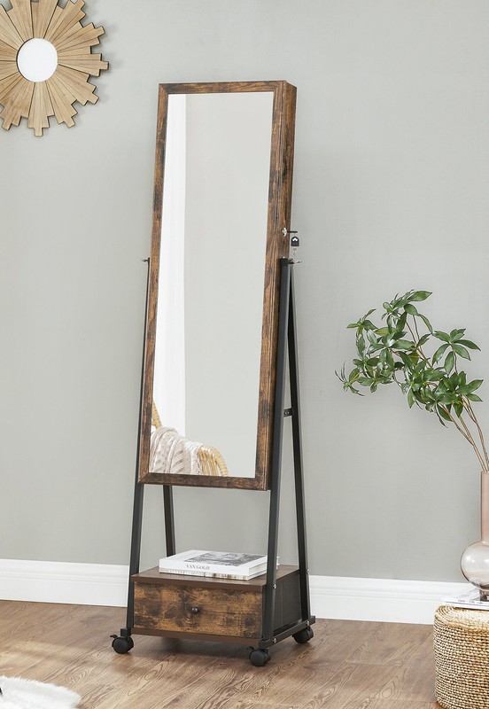 Enderlin 16.3'' Wide Jewelry Armoire with Mirror