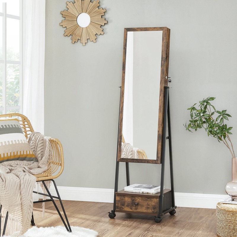 Enderlin 16.3'' Wide Jewelry Armoire with Mirror