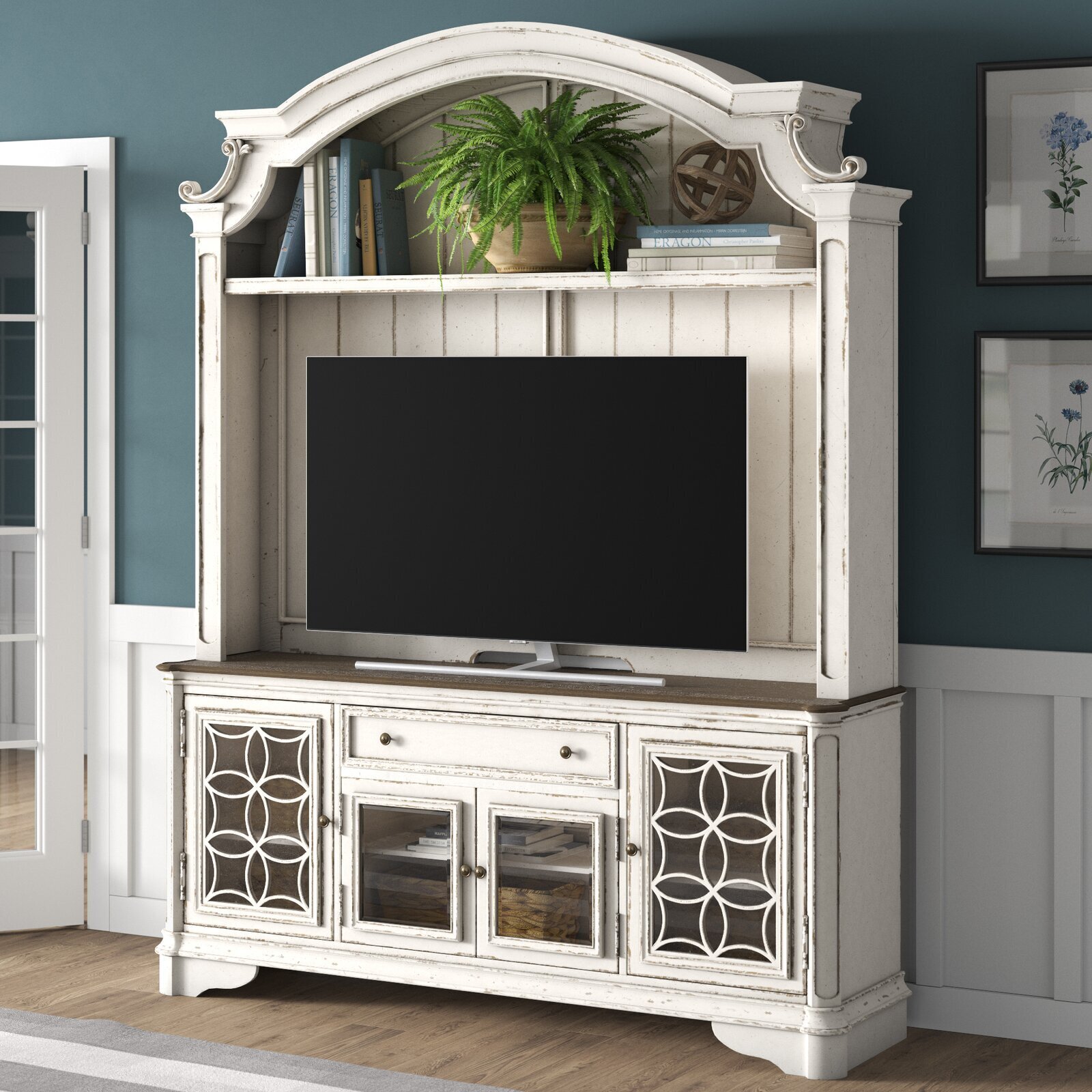 Entertainment Center with Architectural Details