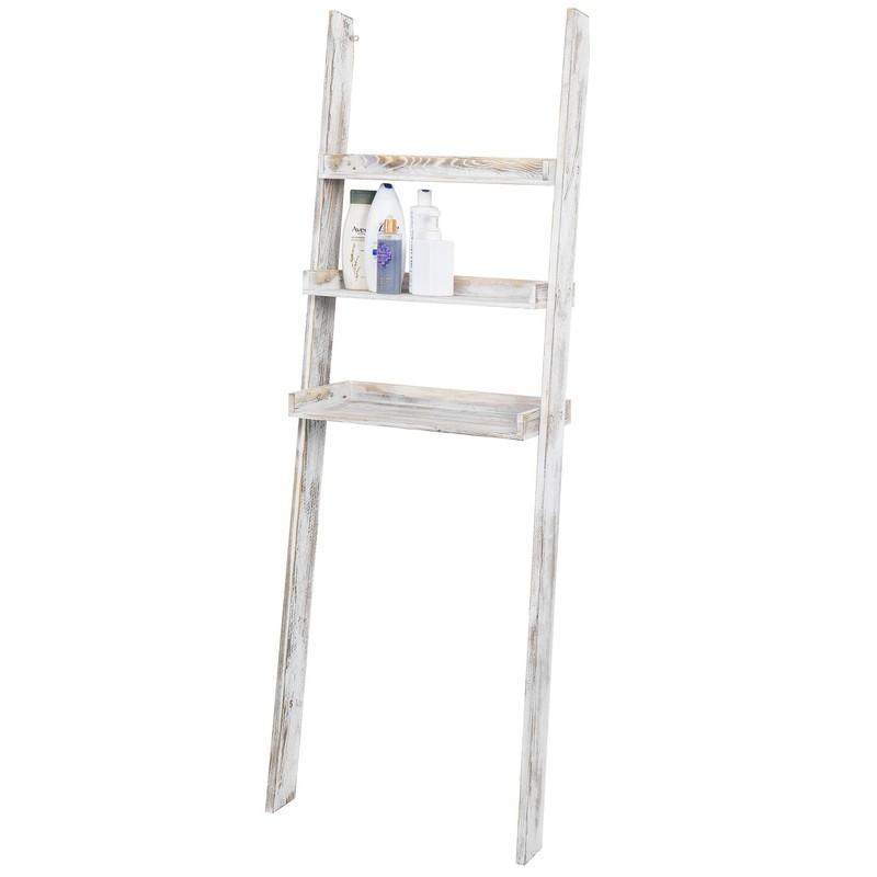 Ervey 15.64'' W x 66.43'' H x 23.22'' D Solid Wood Over-The-Toilet Storage