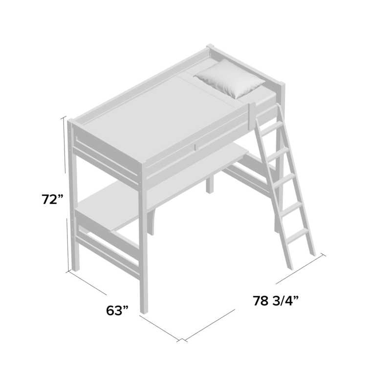 alfred loft bed with desk