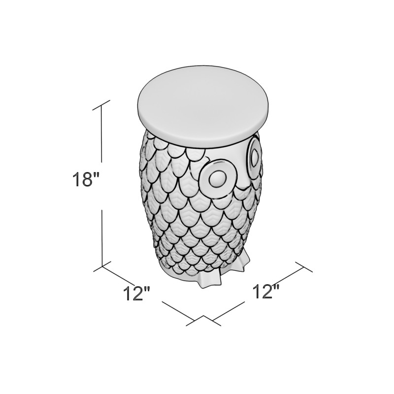 Evgenij 18'' Tall Ceramic Garden Stool