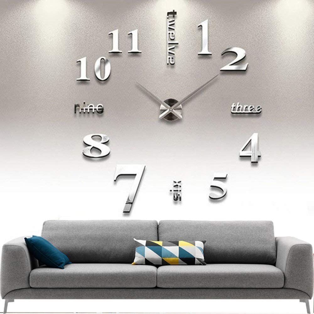 Extra Large Unique 3D Wall Clock 