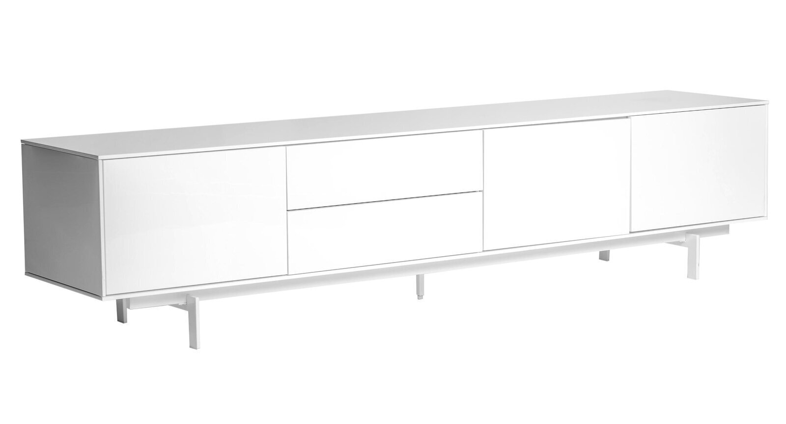 Extra Long White Contemporary TV Stand
