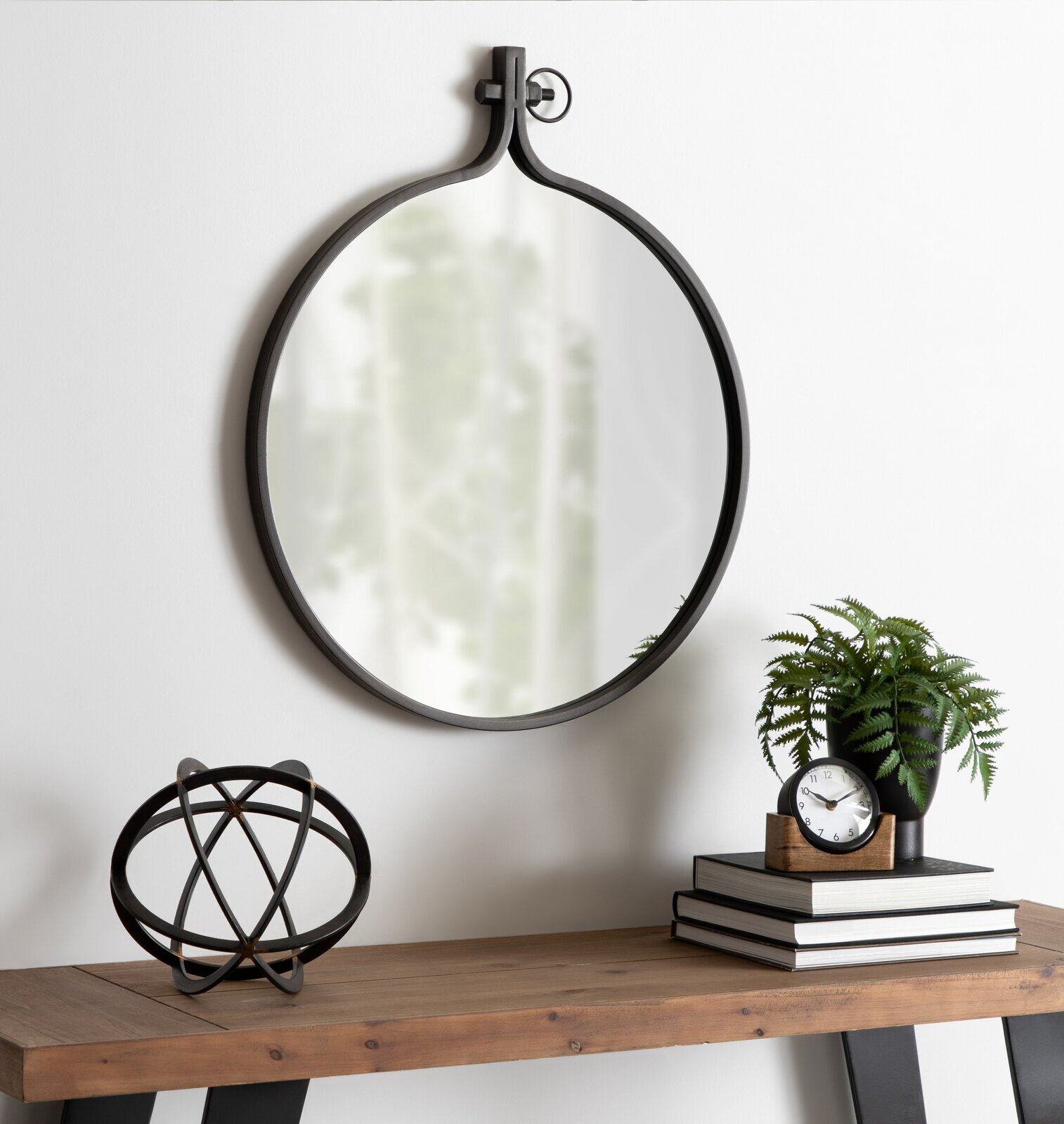 Eye catching & rustic round mirror frame