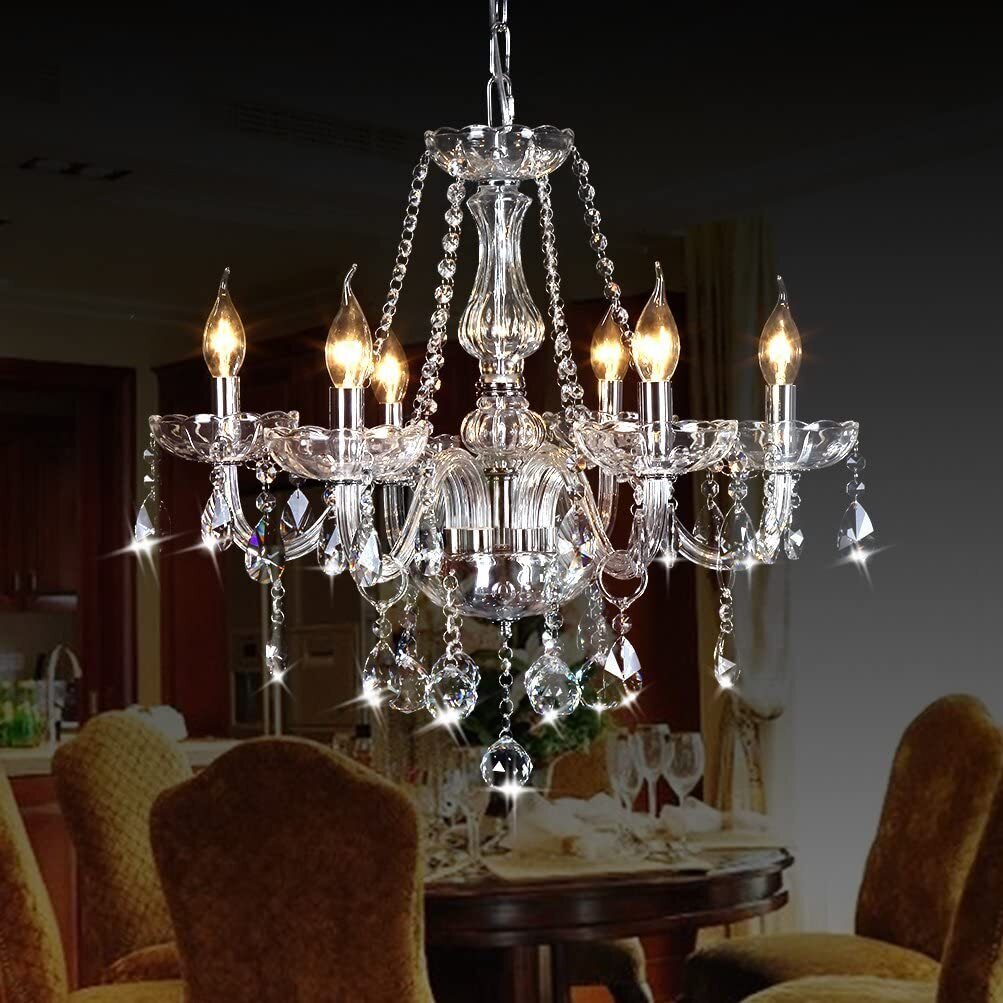 Fancy Crystal Candle Chandelier 