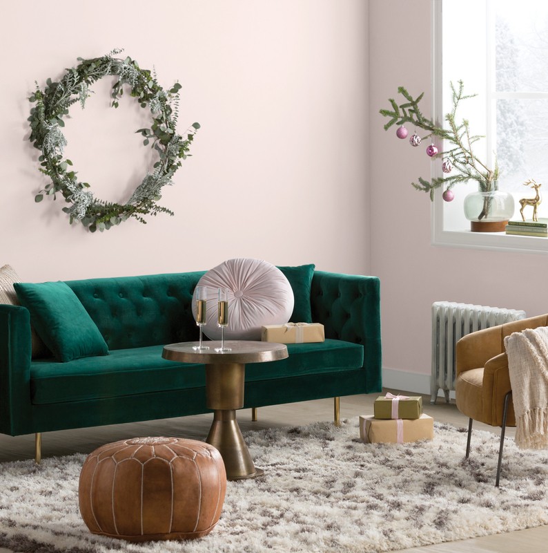 Finchley 20'' Wide Round Floral Pouf Ottoman